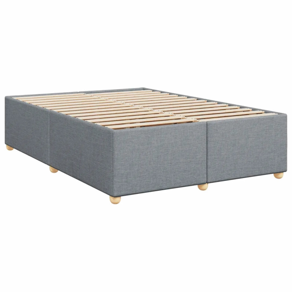 Letto box spring con materasso Grigio Chiaro 140 x 200 cm 3450965