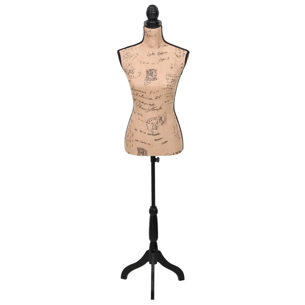 Busto Sartoriale Donna Marrone Nero Manichino in Iuta CFW7760749