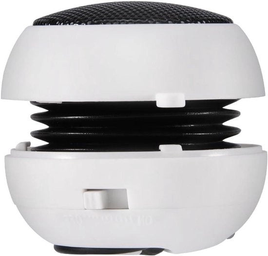 Altoparlante portatile 35 mm Mini Bluetooth con Jack Audio Aux - Bianco