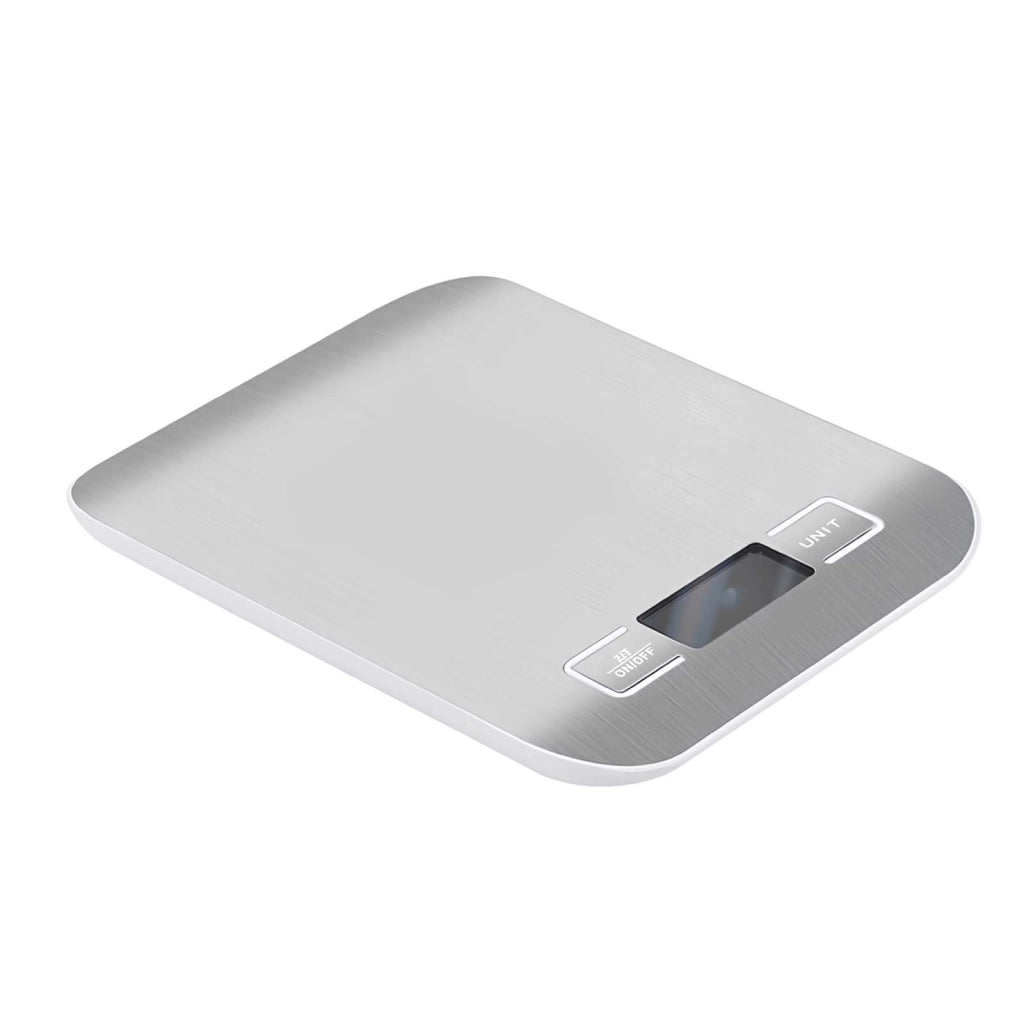 Bilancia da Cucina Digitale con Schermo LCD e Capacità 10 kg Precisione 1g Argento Max excell