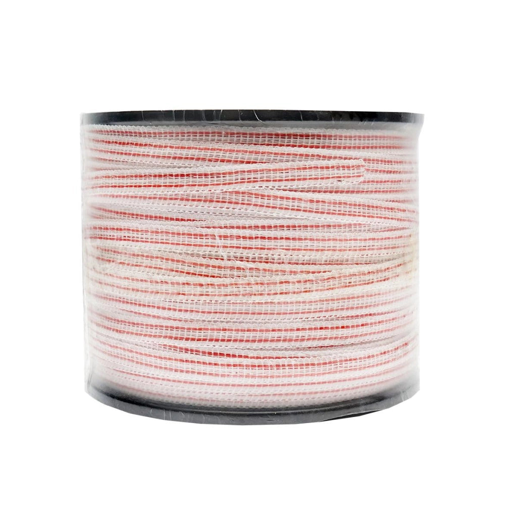 Nastro per recinto elettrico, Lunghezza 250 mt e Larghezza 10mm, 4x0.16mm SS, 13 Ohm/m, colore bianco-rosso recinzioni elettriche BRECKNER GERMANY
