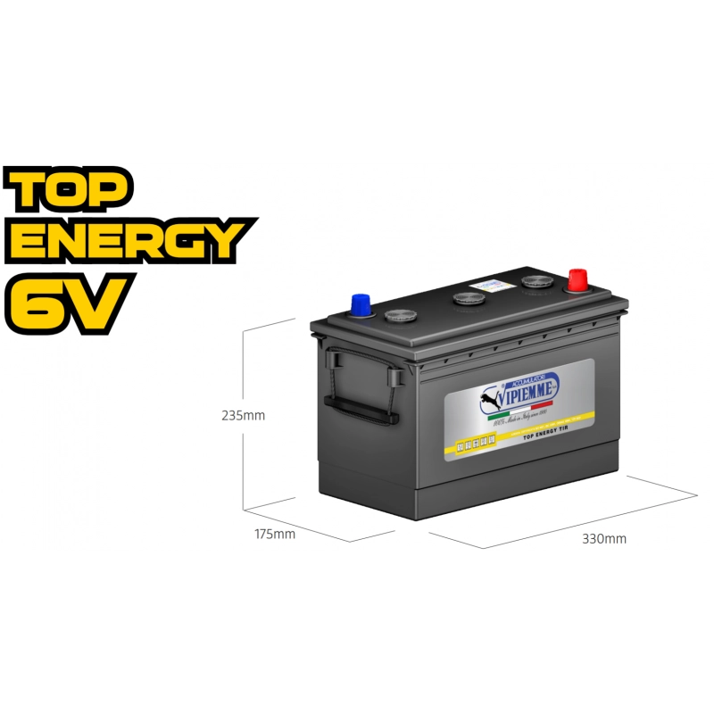 Batteria 6V 160AH 1000A B226S 3RT11 mm.330x171x235 +DX