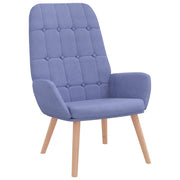 Poltrona | Sedia Relax Blu Jeans in Tessuto
