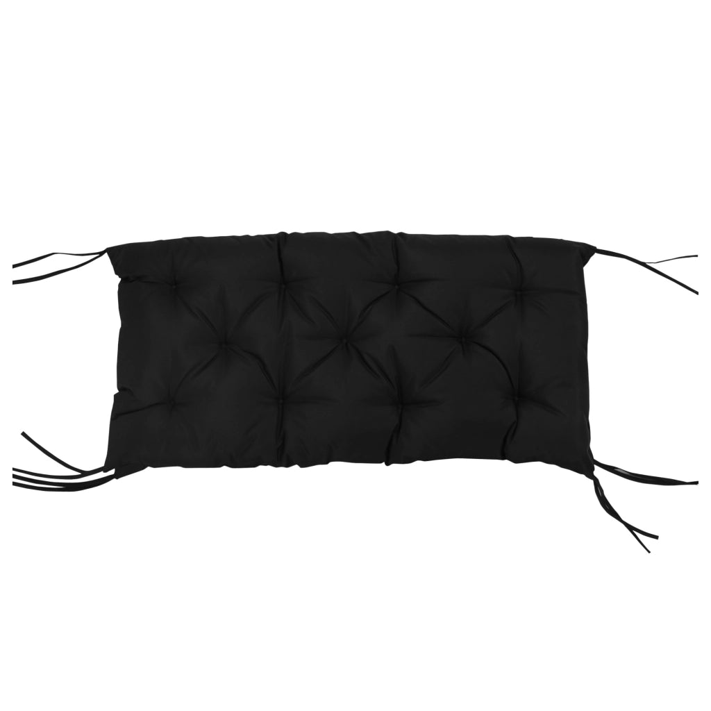 Cuscino per Divano da Giardino 2 Posti ¨C Minimal ¨C Nero 100x98x8 cm