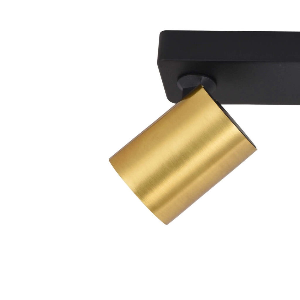 Plafoniera Snow spot 3xGU10 oro/nero Light Prestige