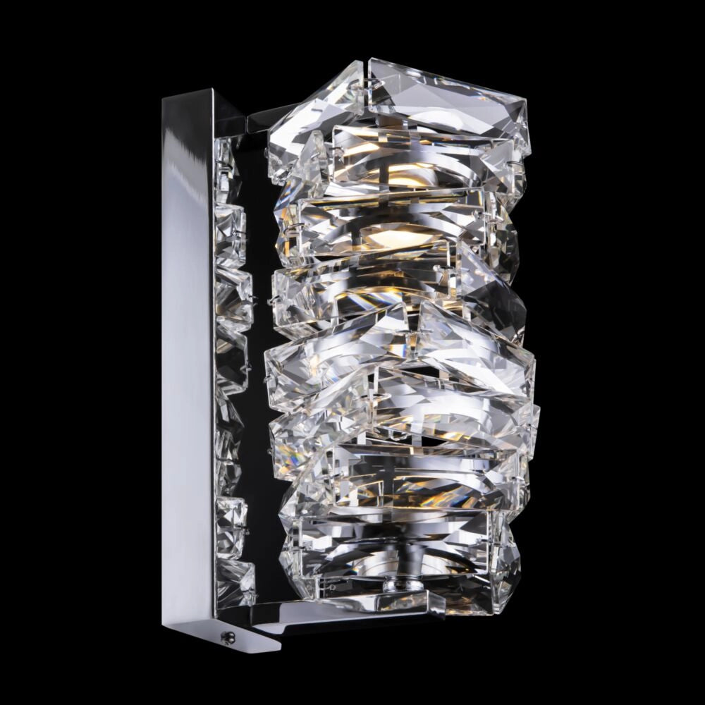 Applique cristallo Coil Maytoni LED 6W 3000K cromo