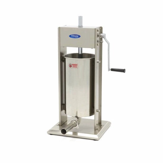 Worstenvuller Professionale 15L - Verticale Compresa 4 Bocchette di Ricarica per Macellerie