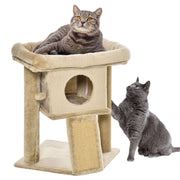 Tiragraffi Albero per Gatti con Rampa e Cuscino ¨C Minimal ¨C 40x40x57 cm
