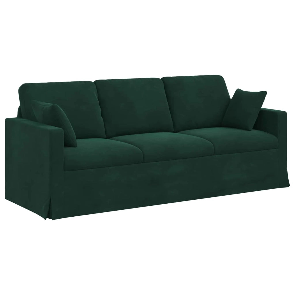 Set di divani 2 pcs Verde Scuro 198 x 78 x 80 cm Velluto 3407597