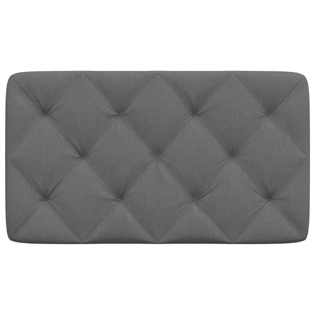 Cuscino Testiera Grigio Scuro 90 cm in Tessuto 4019199