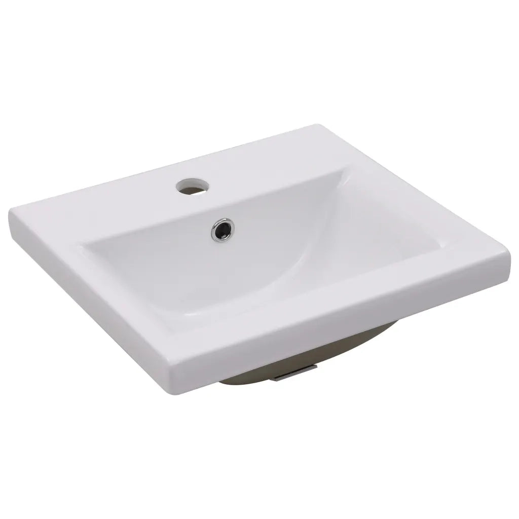Lavabo da Incasso 42x39x18 cm in Ceramica Bianco 145060