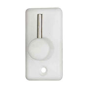 GANCIO PER BRIS-BRIS IN PLASTICA/ACCIAIO Bianco - 100 pezzi