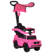Cavalcabile Auto Bambini 12-36 Mesi ¨C Xylo ¨C Rosa con Clacson Parasole