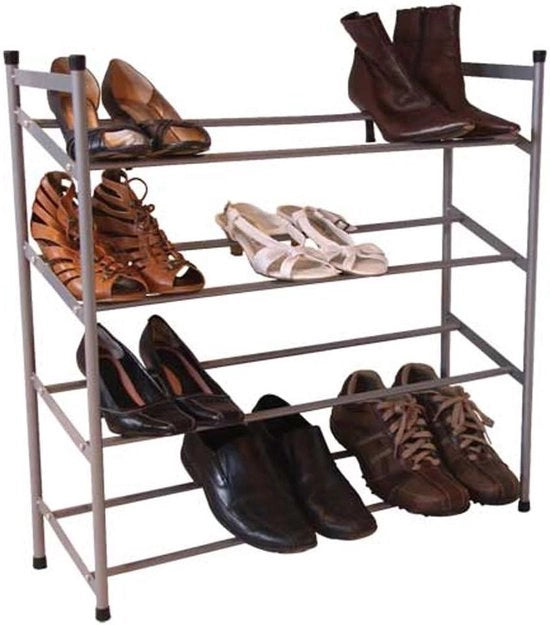 Rack per Scarpe 4 Livelli - Non Estendibile - Organizzatore per Scarpe