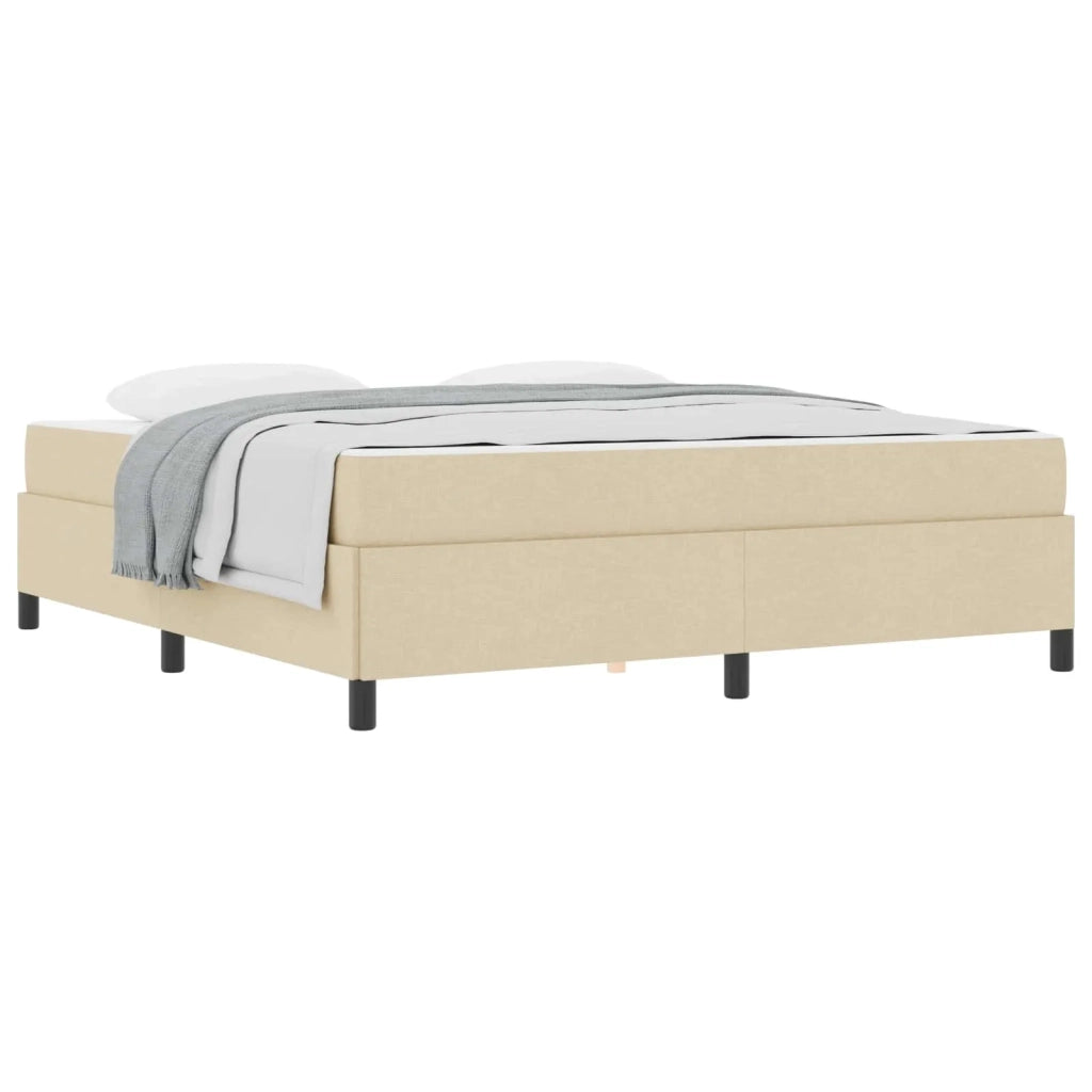Letto a molle Crema 180 x 200 cm Tessuto 3398883
