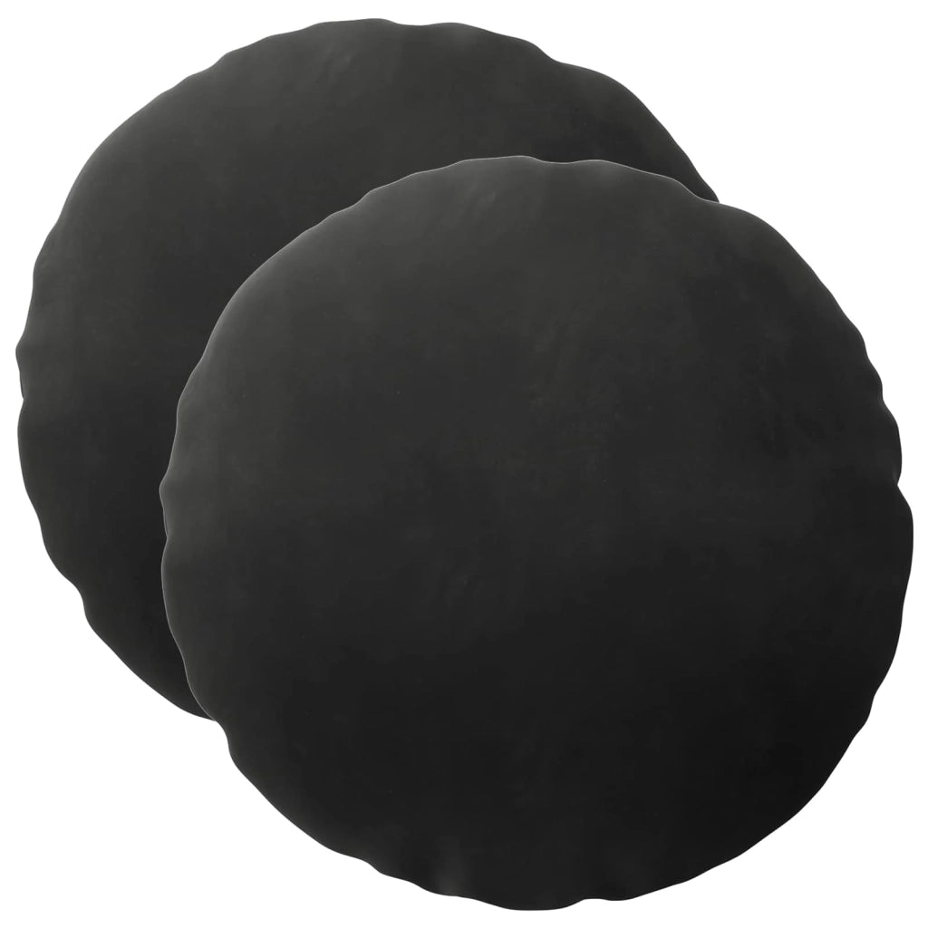 Cuscino con cuscino HEERLEN 2 pz Nero Velluto 928699