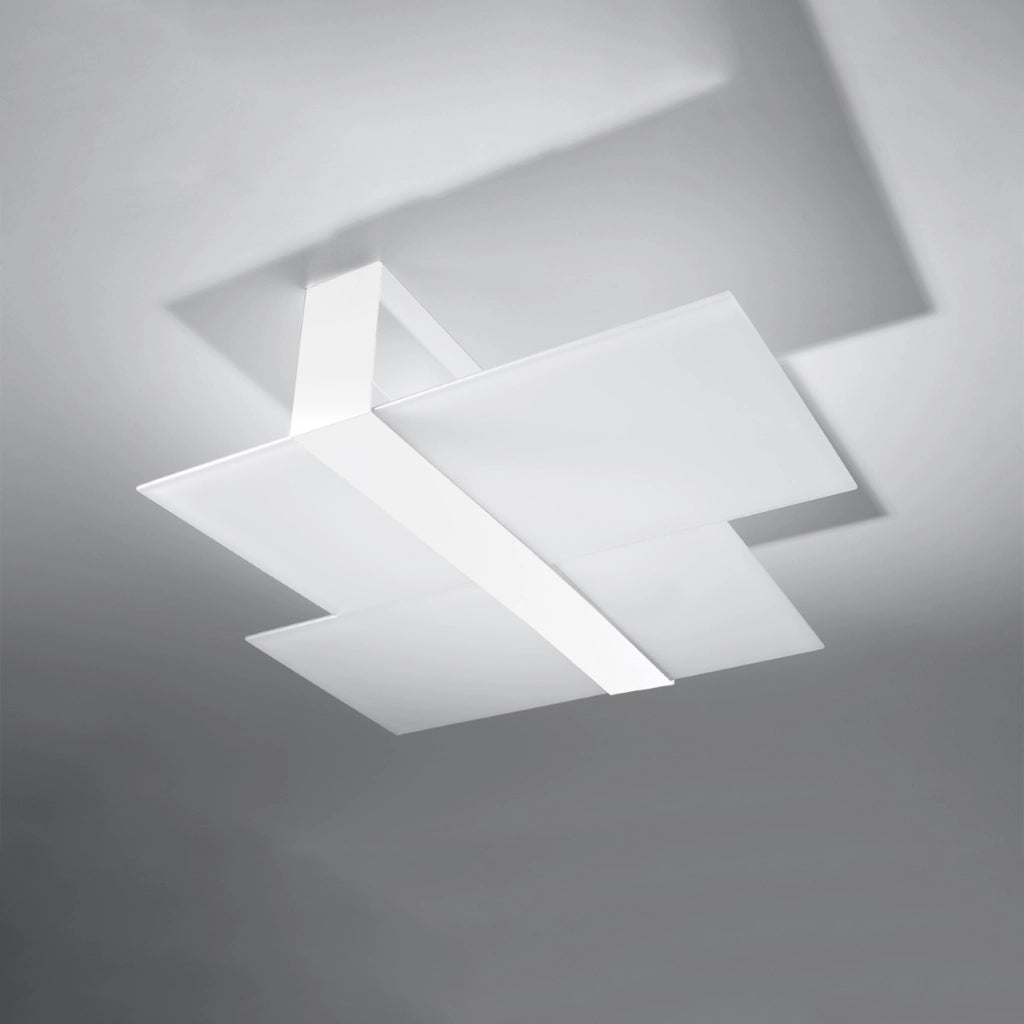 Massimo Tangerine Modern Lampada da soffitto e parete 2x15W LED Pannello cromato Bianco