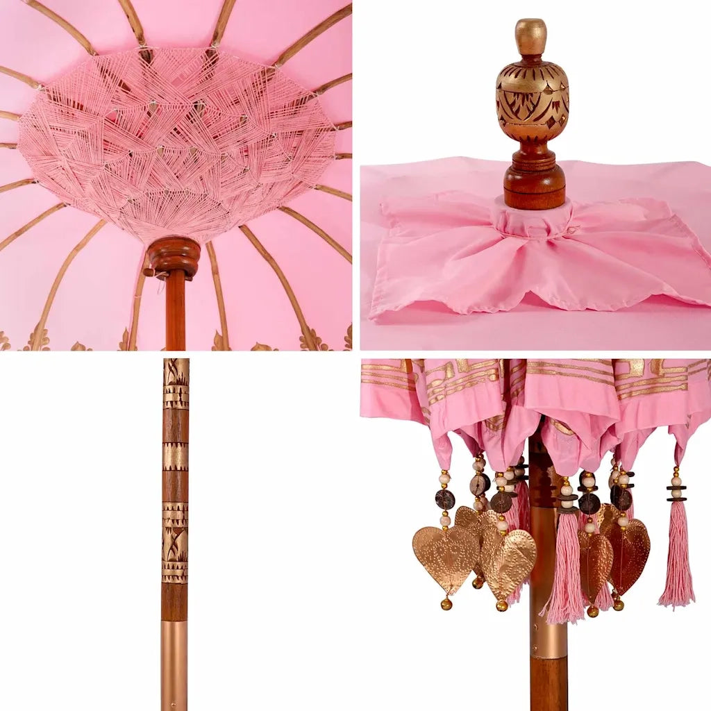 Parasol Balinese Rosa 185 x 185 x 260 cm 42006462