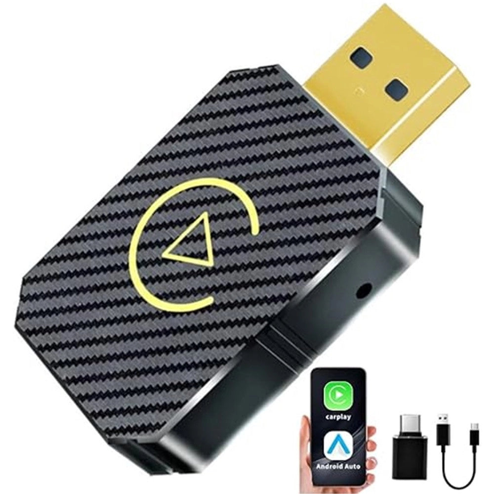 Trade Shop - Adattatore Wireless Carplay Android Auto Per Sistemi Multimediali Usb C/a Plug & Play -