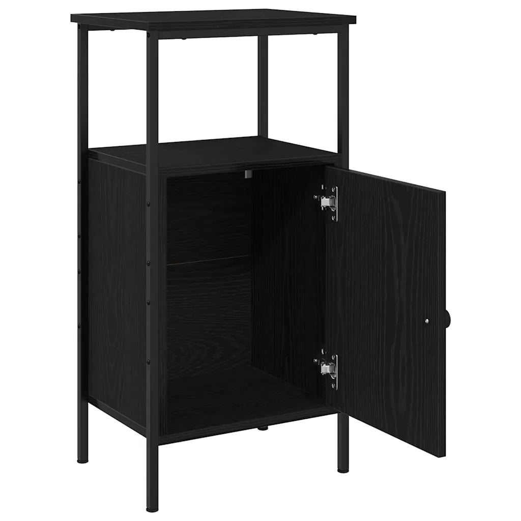 Armadio da Notte 2 pcs Rovere Nero 41 x 31 x 80 cm 862918