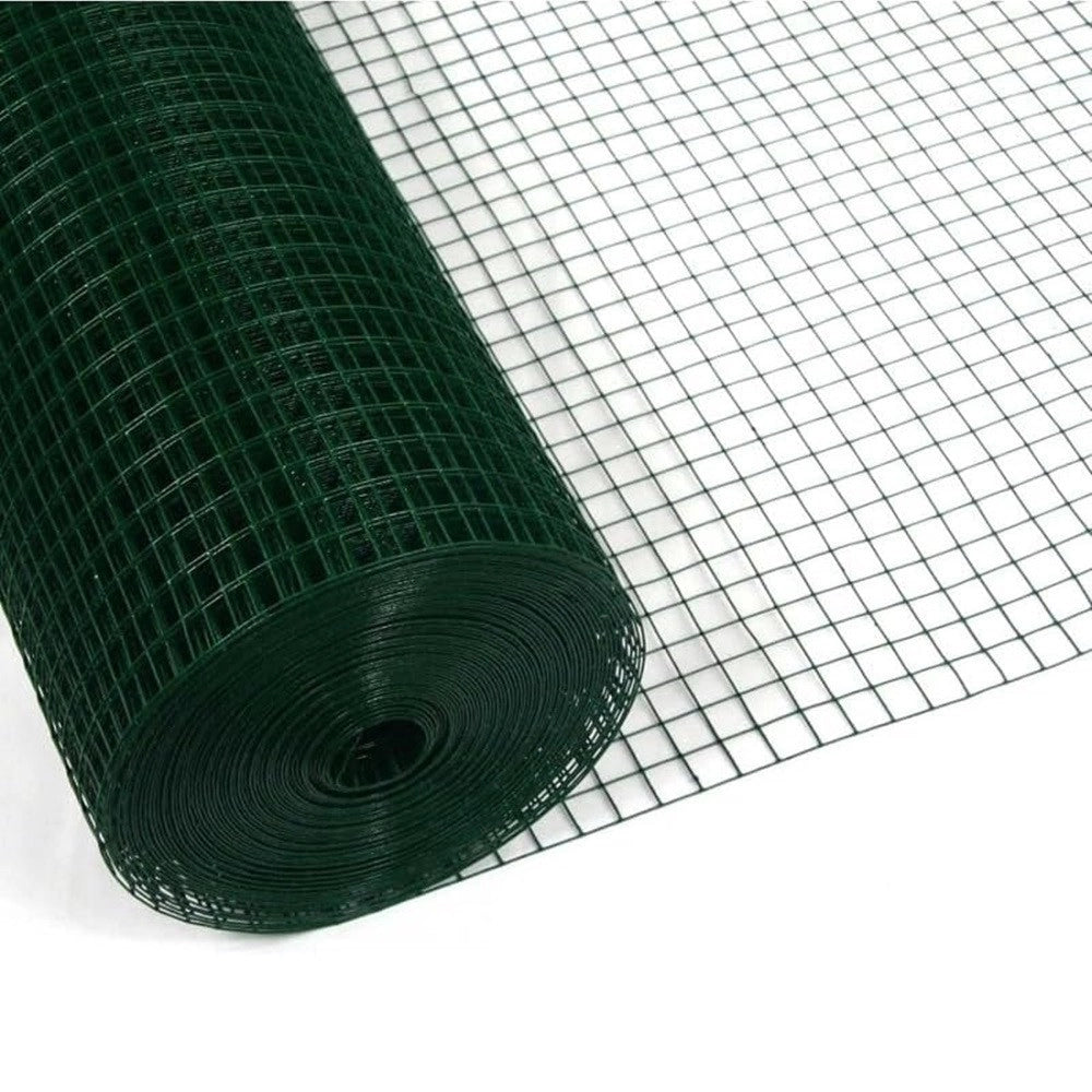 Trade Shop - Set 3pz Rete Metallica Plastificata Per Recinzione Cancelli Giardino 1.5x3mt 223097 -