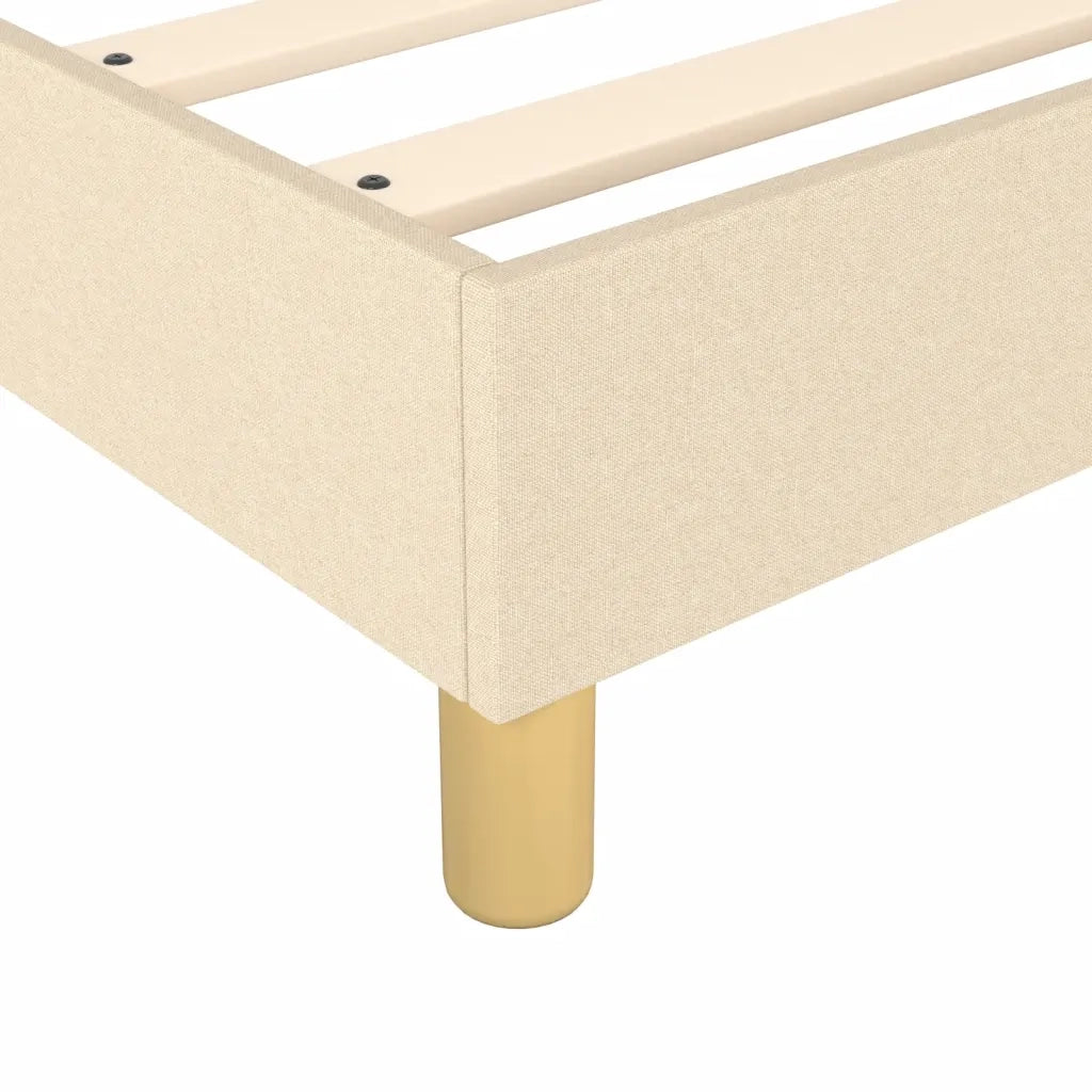 Struttura Letto a Rete a Molle Crema 90x200 cm in Tessuto 3120587