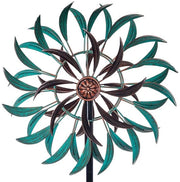 Ventilatore metallico per giardino - Decorazione esterna - 1 pezzo - Materiale resistente - 63" H