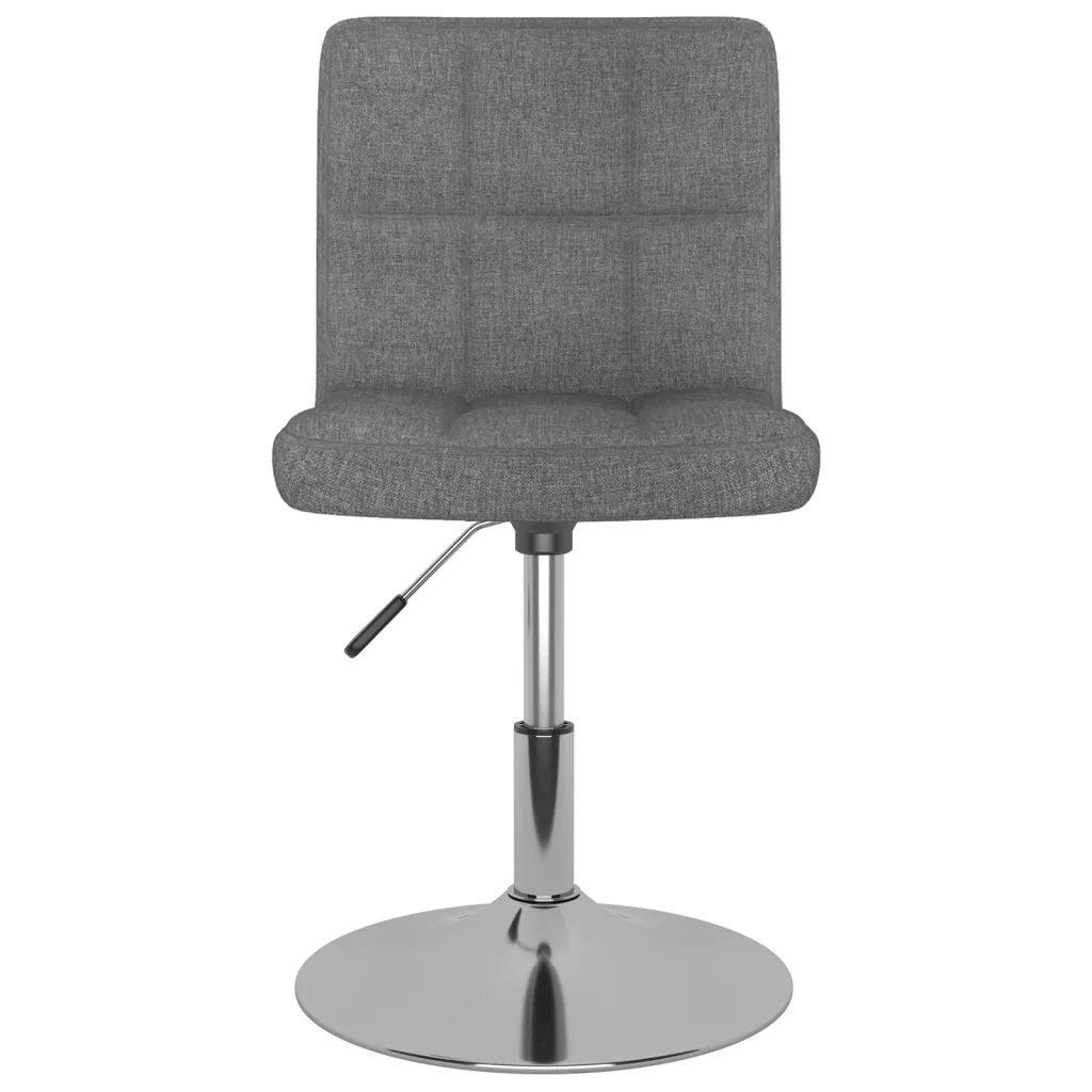 Sedie da Pranzo Girevoli 6 pz Grigio Chiaro in Tessuto 3087458