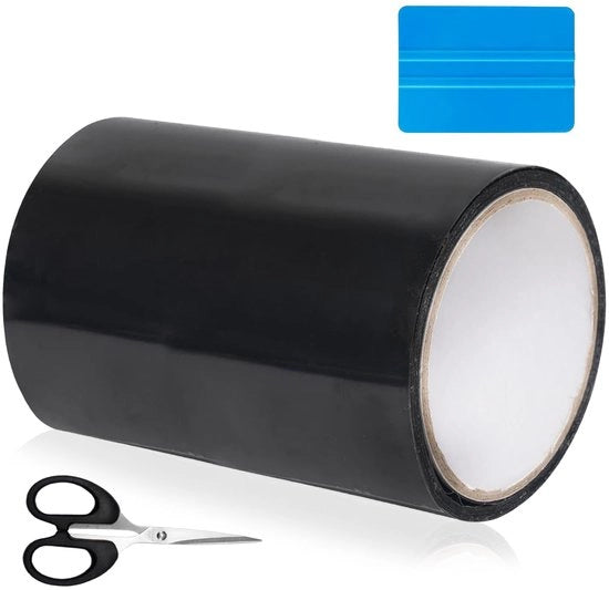 Kit di riparazione per piscine - Adesivo TPU 10cm x 150cm - Pannelli autoadesivi - Inclusa lama - Facile da usare - Adatto a diverse applicazioni - Nastro adesivo per piscine