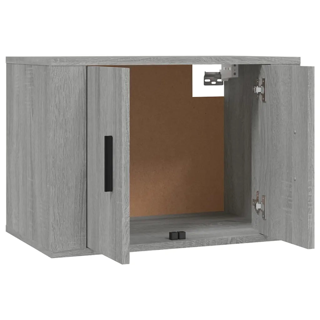 Mobili Porta TV a Parete 2 pz | Armadietto TV | Mobile Porta TV Grigio Sonoma 57x34,5x40 cm