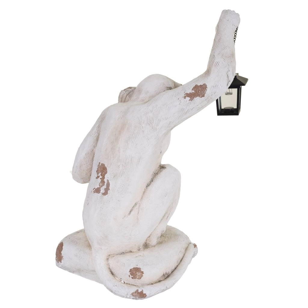 Scimmia decorativa in magnesio 36x35x58h