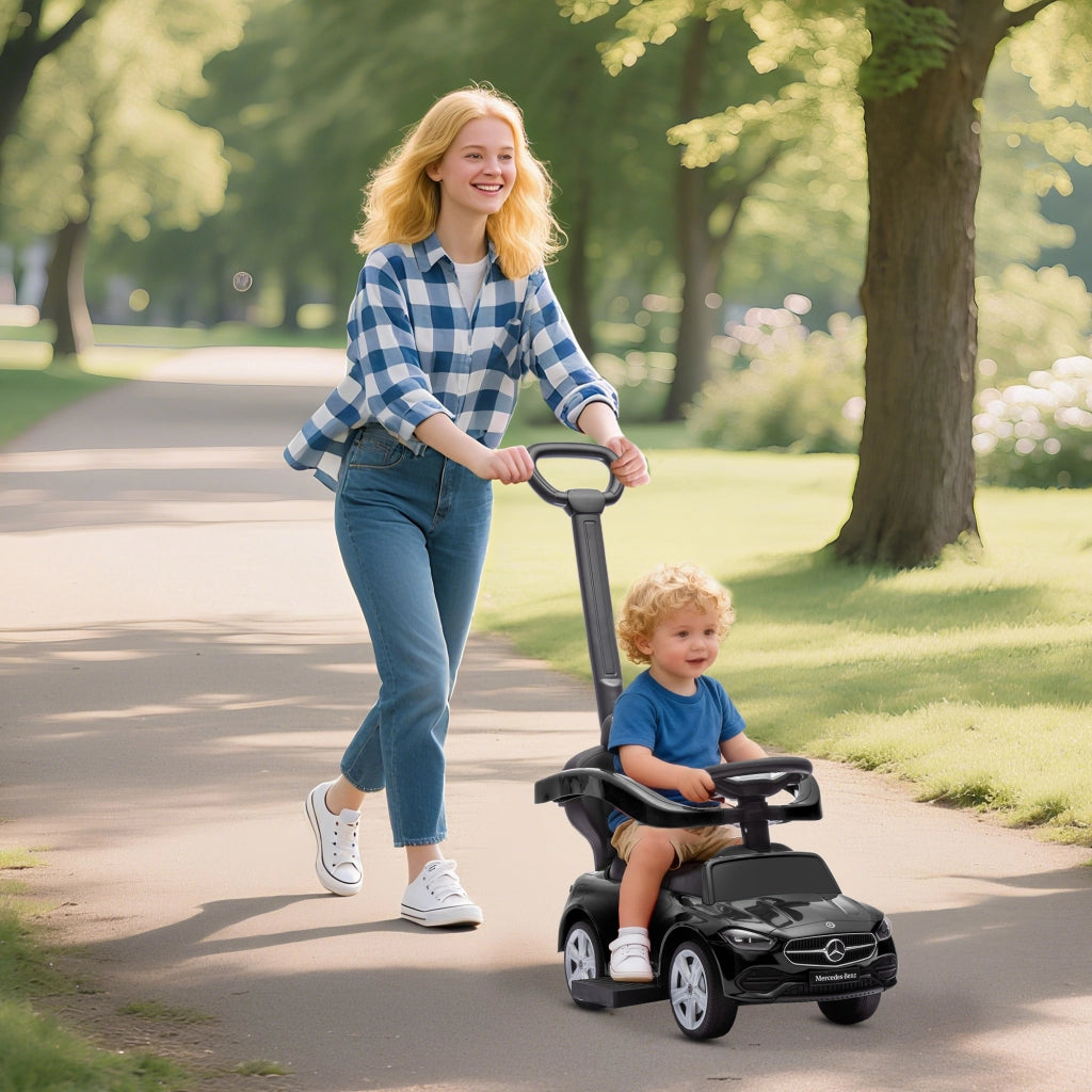 Portagiochi per Bambini Mercedes-Benz ¨C zephmum ¨C Nero 91x40x83 cm