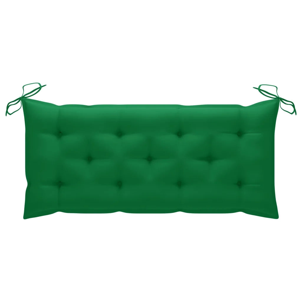 Panca da Giardino con Cuscino 120 cm in Bambù 3063896