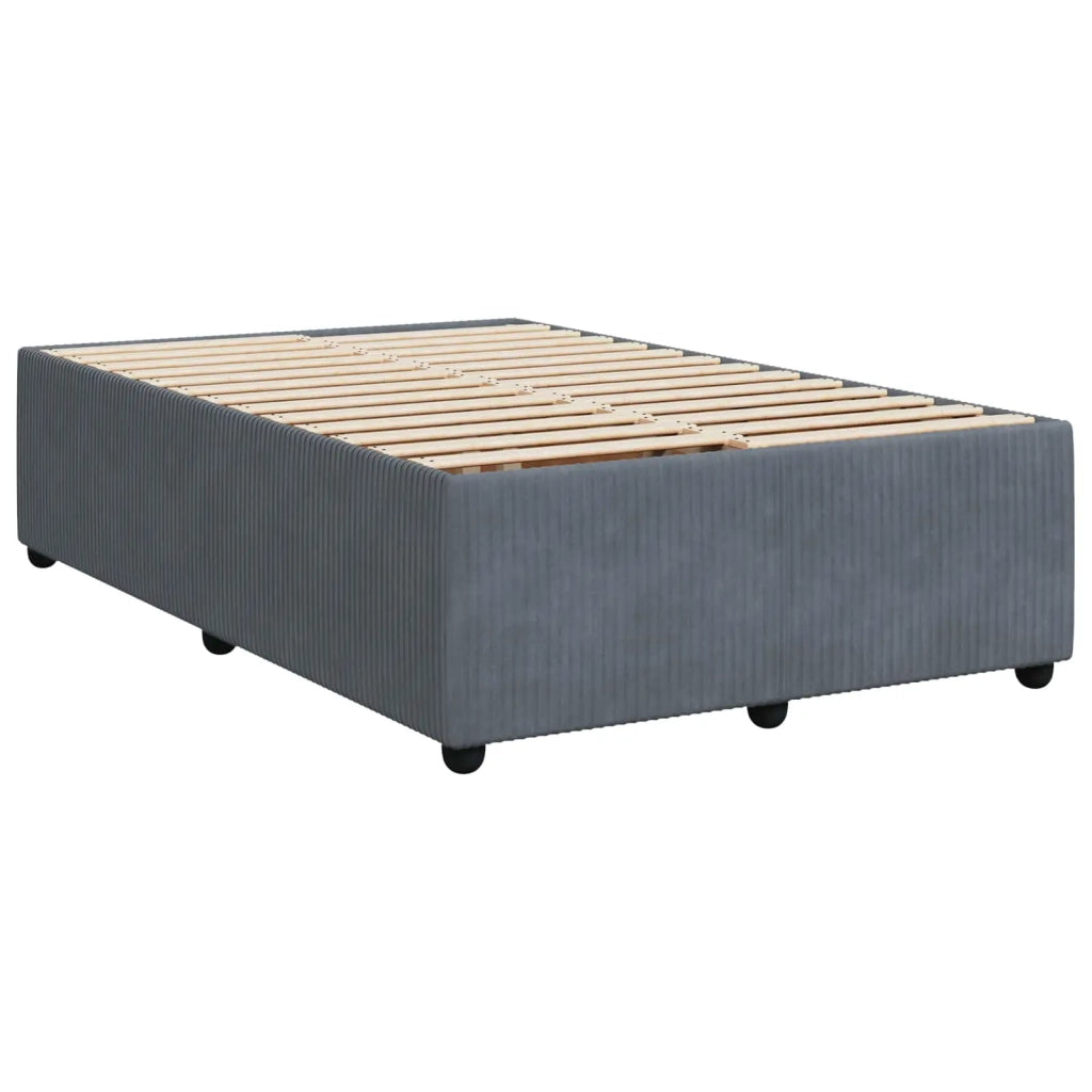 Letto box spring con materasso Grigio Scuro 120 x 190 cm 3453102
