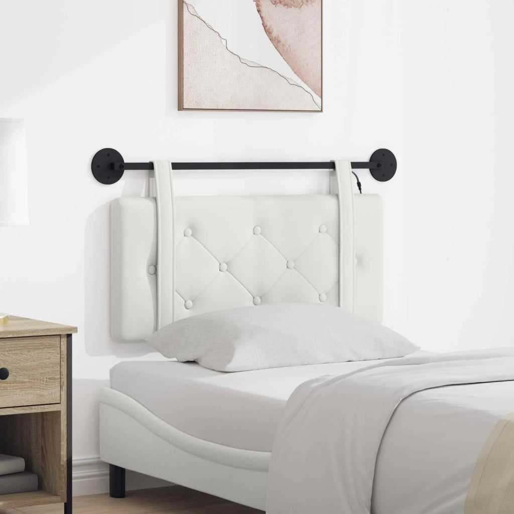 Testiera | Testata sospesa Con luce LED Bianco Similpelle