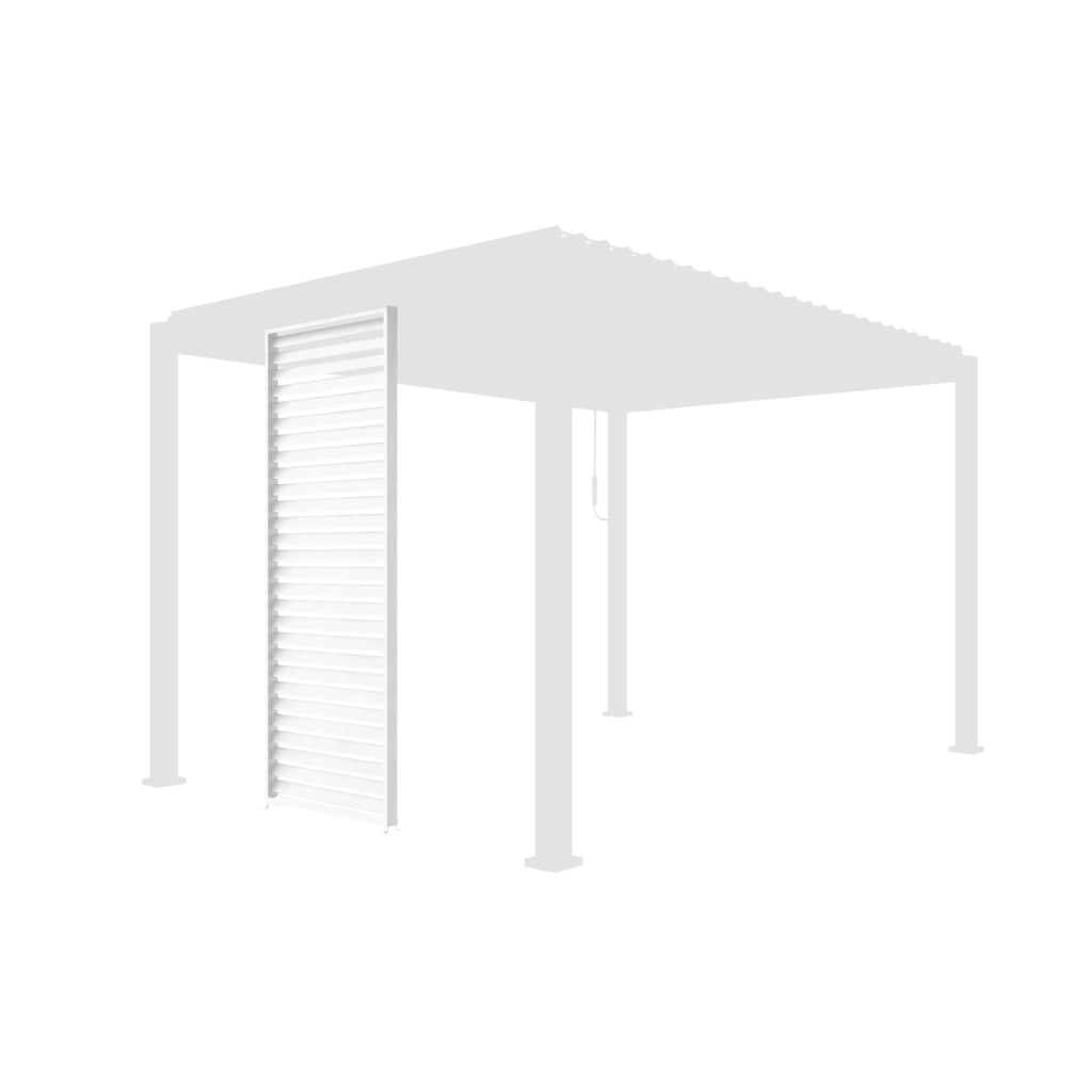 Persiana 1m in alluminio per pergola biocllimatica, bianco