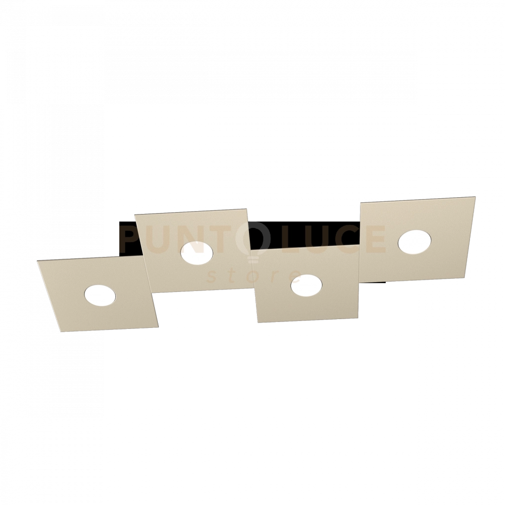 ECCENTRIC APPLIQUE-PLAFONIERA 4 LUCI SABBIA 1156-4L-SA
