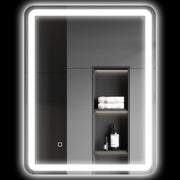 Specchio da Bagno Illuminato con Touch ¨C Minimal ¨C Argento 60x80