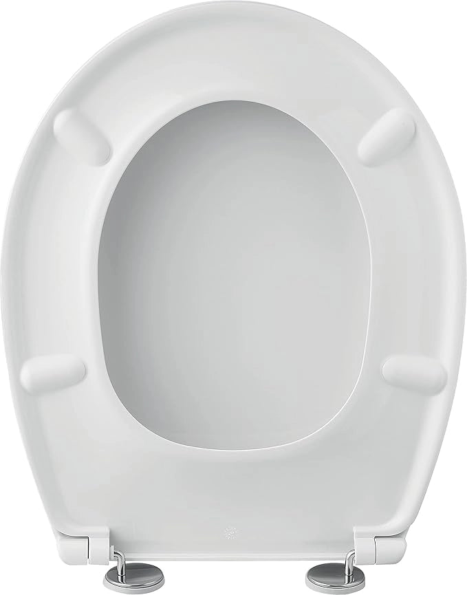 Sedile Wc Boxer Termoplastico Bianco con cerniere INOX