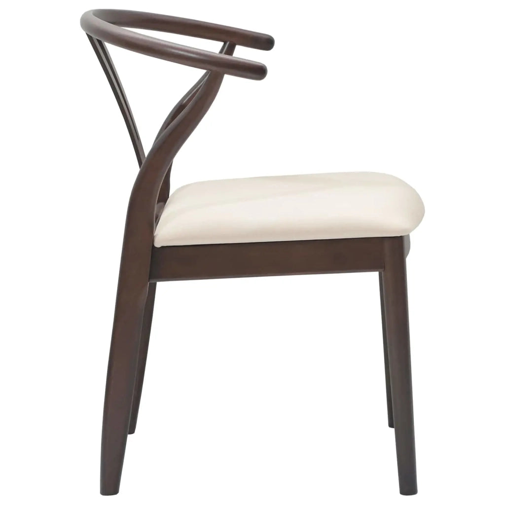 Sedia da pranzo 2 pcs Marrone chiaro e chiaro 42020411