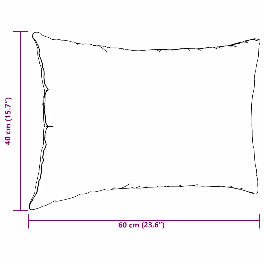 Cuscini da Divano 2 pcs Rosa 60 x 40 cm Tessuto 42013668