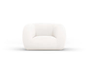 Cosmopolitan Design - Poltrona "Essen" in bouclé bianco 