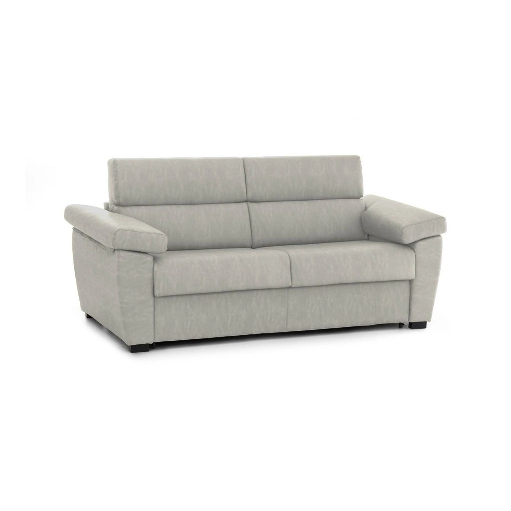 Seui, Divano Letto 2 Posti Sfoderabile Made in Italy, 185x95 cm Beige