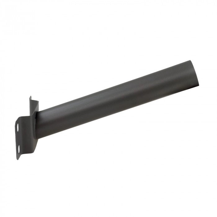 Staffa per lampione braccio 30 cm nera acciaio Ecolight