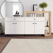 Madia Chefch, Credenza 7 Ripiani, 183x35x101h cm Bianco