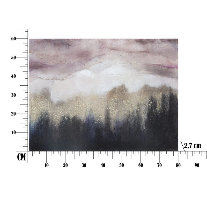 Dipinto Su Tela Pink Mountain cm 80x2,7x60