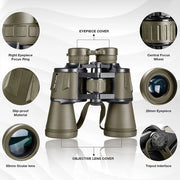 Binocolo compattibile, impermeabile, tattico per caccia, escursioni, concerti