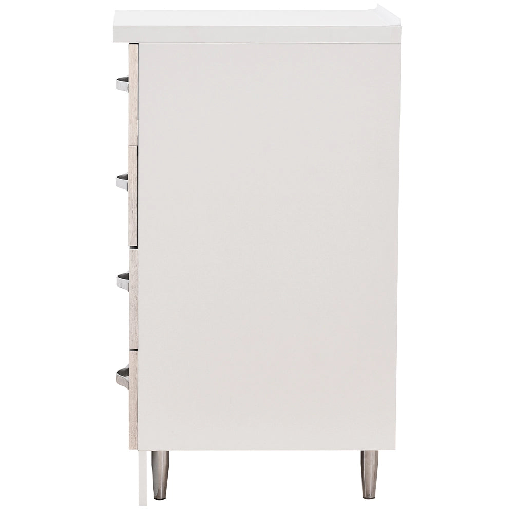Cassettiera per Cucina Mobile Mobiletto 4 Cassetti in Legno Colore Olmo