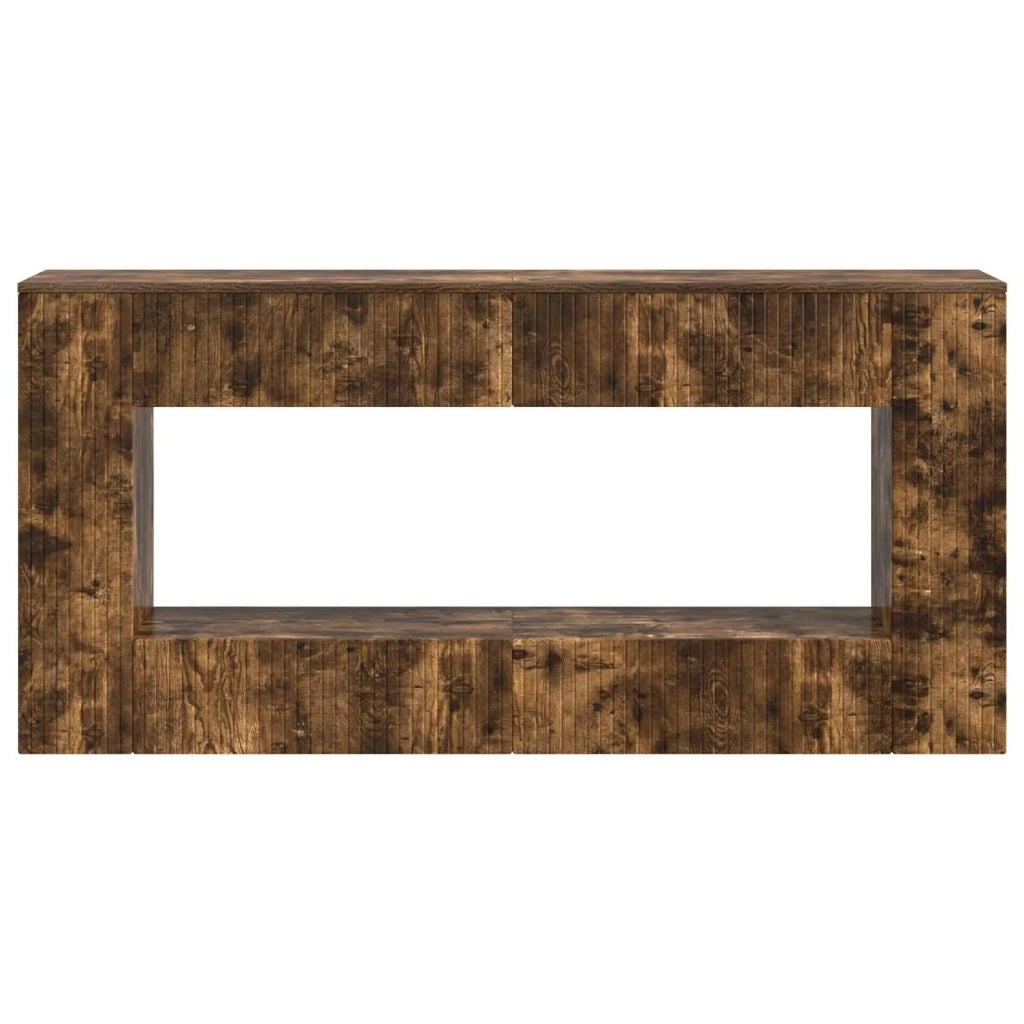 Tavolo Consolle | Tavolo d'Ingresso Rigato Quercia Affumicata 155 x 29 x 74 cm