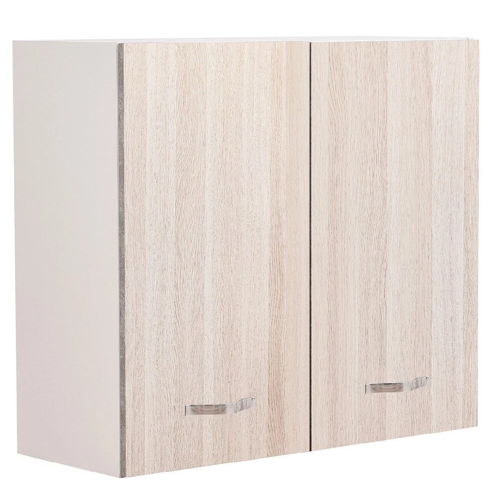 Pensile da Cucina Scolapiatti Sistema Raccogli Gocce Mobile Colore Olmo 80 cm